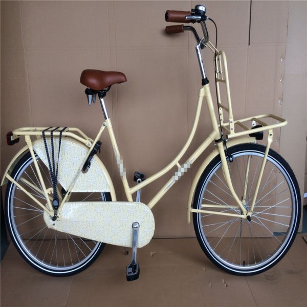 Single Speed 28 Inch Vintage Classic Black Lady Oma Holland City Cruiser Dutch Bike Bicycle for Women