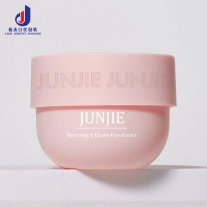 Luxury Plastic Cosmetic Round Wide Mouth Bowl Shape Body Cleanser Butter Scrub