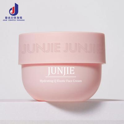 Luxury Plastic Cosmetic Round Wide Mouth Bowl Shape Body Cleanser Butter Scrub Cream Jar 200g Cosmetics Packaging Containers