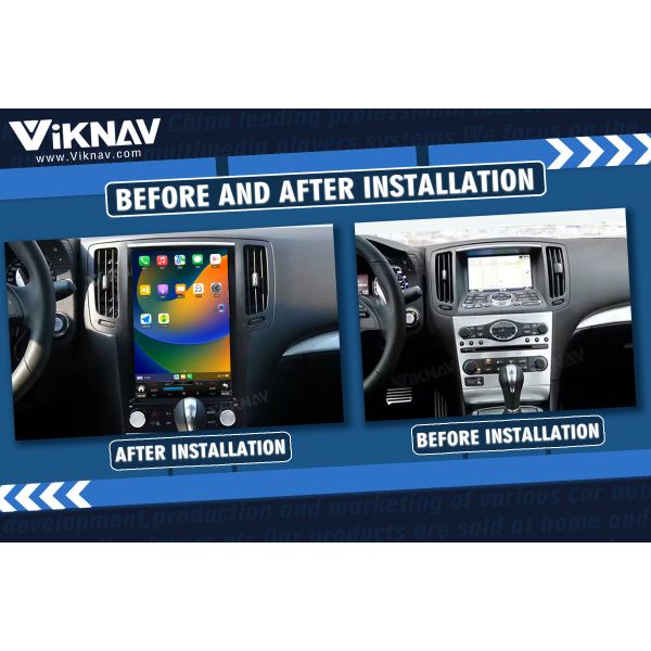 2004-2013 G25 G37 Infiniti Head Unit Автомобильная стереосистема 12.1 дюйма