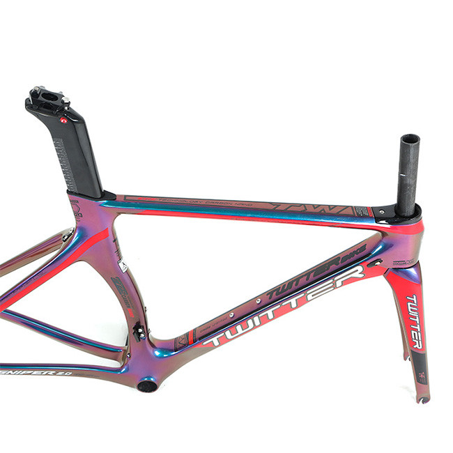 RoHS аттестовало велосипед дороги углерода обрамляет 51cm с голографическим цветом