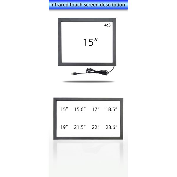 15 INCH MULTI TOUCH SCREEN FRAME WITH 10 TOUCH POINTS YCLTOUCH