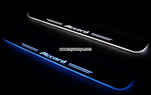 Sell auto accessory LED light car door sill scuff plate for Honda Accord