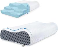 Coussin à mousse de mémoire coussin orthopédique de soutien réglable pour douleurs au cou et aux épaules