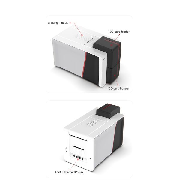 Противофальсификационный принтер из ПВХ для удостоверения личности