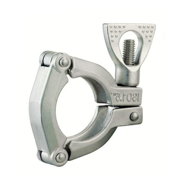 Safety Sanitary Tri Clamp Fittings Three Pieces Connectors Tri Clamp With Triple Leak Proof