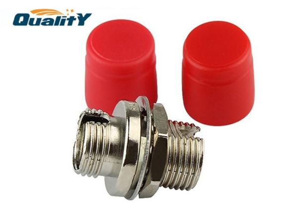 Red Color Fiber Optic Connector Adapters , FC SM Small D Optical fiber Adapter