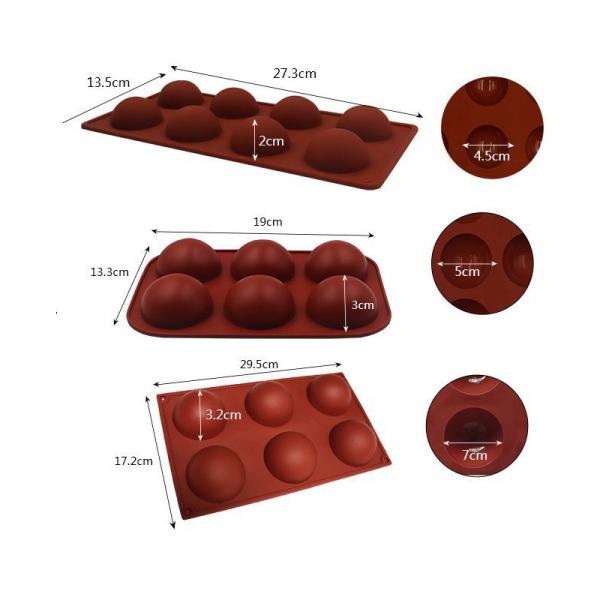 Silicone Cake Molds , Non-Stick Cake Pan With Pumpkin Chocolate Cupcakes Bat Skull Ghost Shape