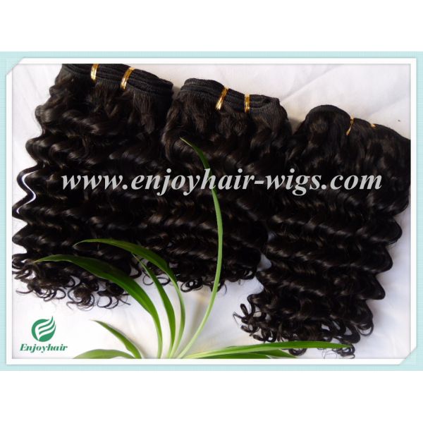 Malaysian 5A virgin remy hair weave ,natural color(can be dye) curly 10''-26''