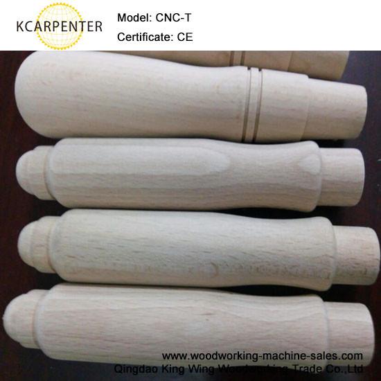 Wooden handle making machine CNC-T with full automatic feeding drilling and sanding sturctures