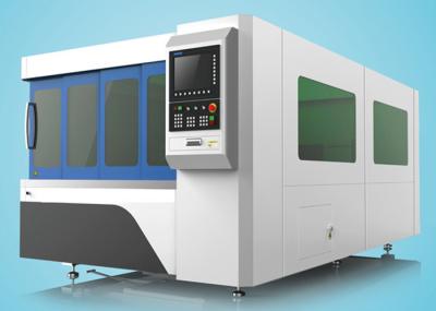 tabela da máquina de corte do laser da fibra 1500W única com tampa da proteção