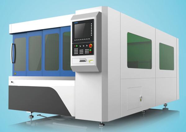 tabela da máquina de corte do laser da fibra 1500W única com tampa da proteção
