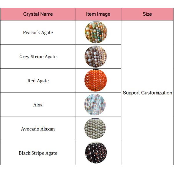 Natural Agates Stone Beads Smooth Round Loose Spacer Beads For Jewelry Making DIY Bracelets