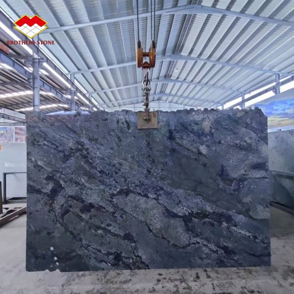 Modern Design Luxury Elegant Brazil Dream Sapphire Blue Stone Backlit Labradorite Blue Granite