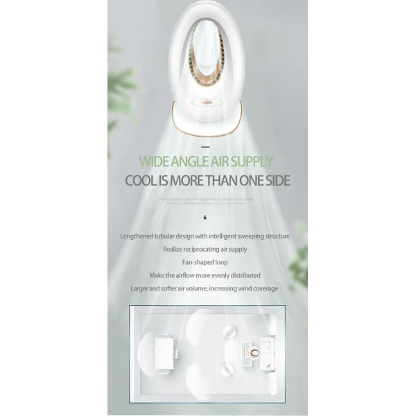 Popular new design bladeless fan home store chiller motor bladeless table fan gift high quality floor air cooling proces