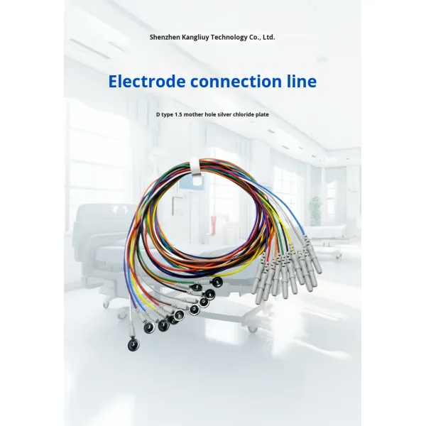 D-Type 1.5 Female Hole Multicolor Silver Chloride Alcohol Disinfecting EEG Electrode Disc Digital Electronic Massager Universal