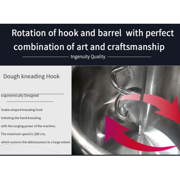 Коммерчески смеситель теста 20L спирали пекарни 8kg для пекарни хлеба