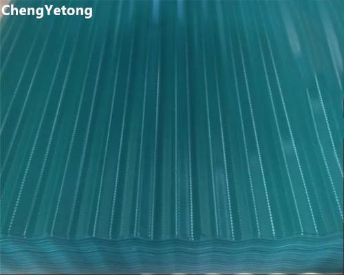 Green Color Coated Roofing Sheets / Precoated Roofing Sheets With Acid / Alkali Resistance