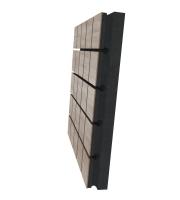 Tablas de pared insonorizadas de fibra de poliéster Tablas acústicas de pizarra de madera para decoración interior
