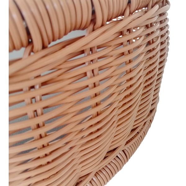 Metal Frame Poly Round Rattan Oval Shape Dog Cat Medium Size Animal House