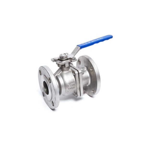 RF CF8 CF8M WCB Double Flange End Ball Valve , Soft Seat Split Body Valve