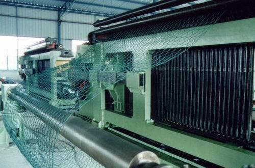 Automatic Gabion Wire Netting Machine Width 4300mm PLC Control 22kw