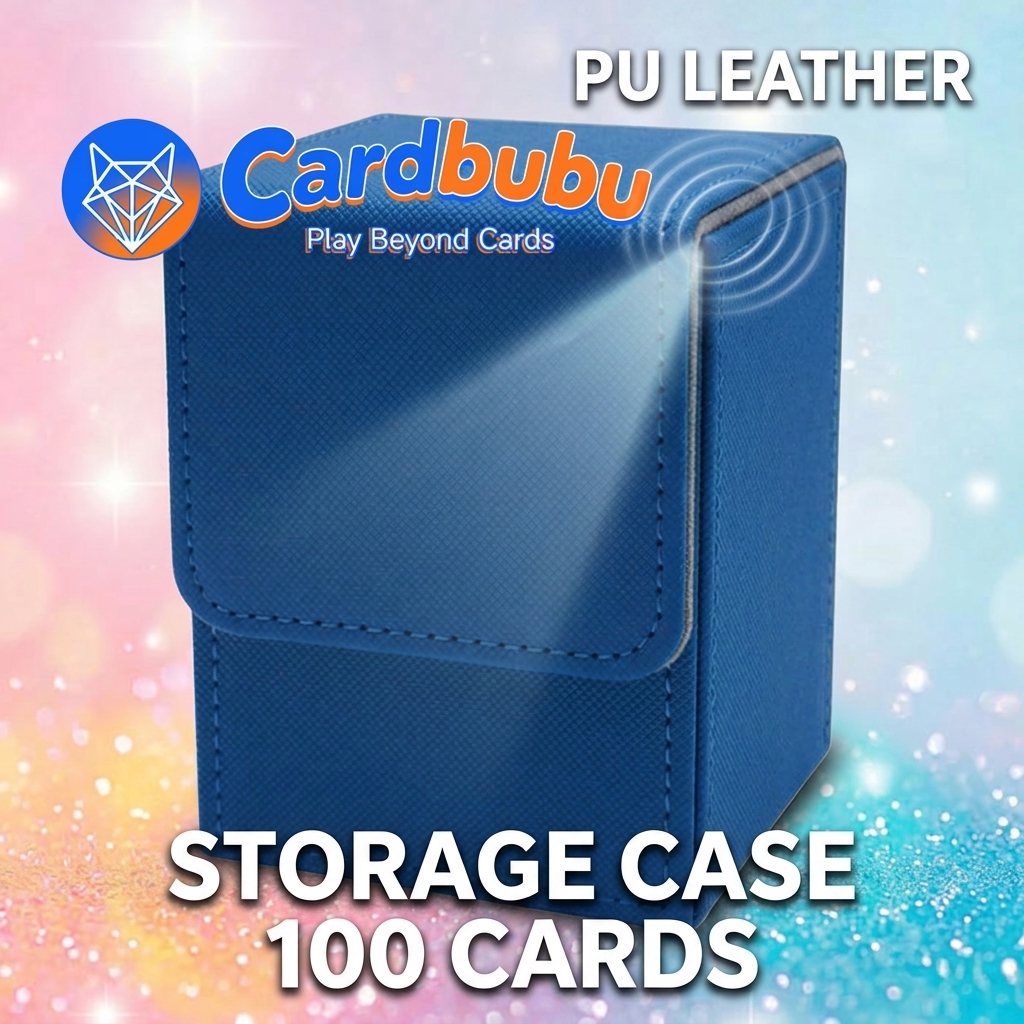 Game Leather Deck Box Magnetic Storage Case 100 Cards MTG PokéMon TCG