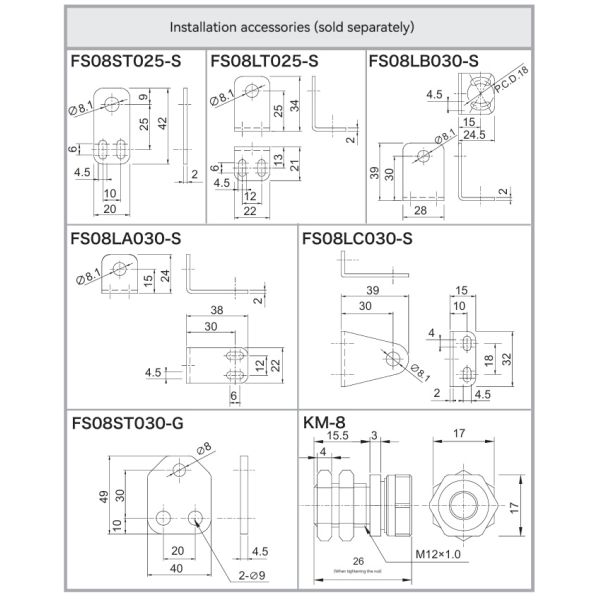 ZTSM8L-PL Sensor Contact Type Lathe Tool Setting Instrument Normally Open/Closed Limit Switch for CNC Machine Tools