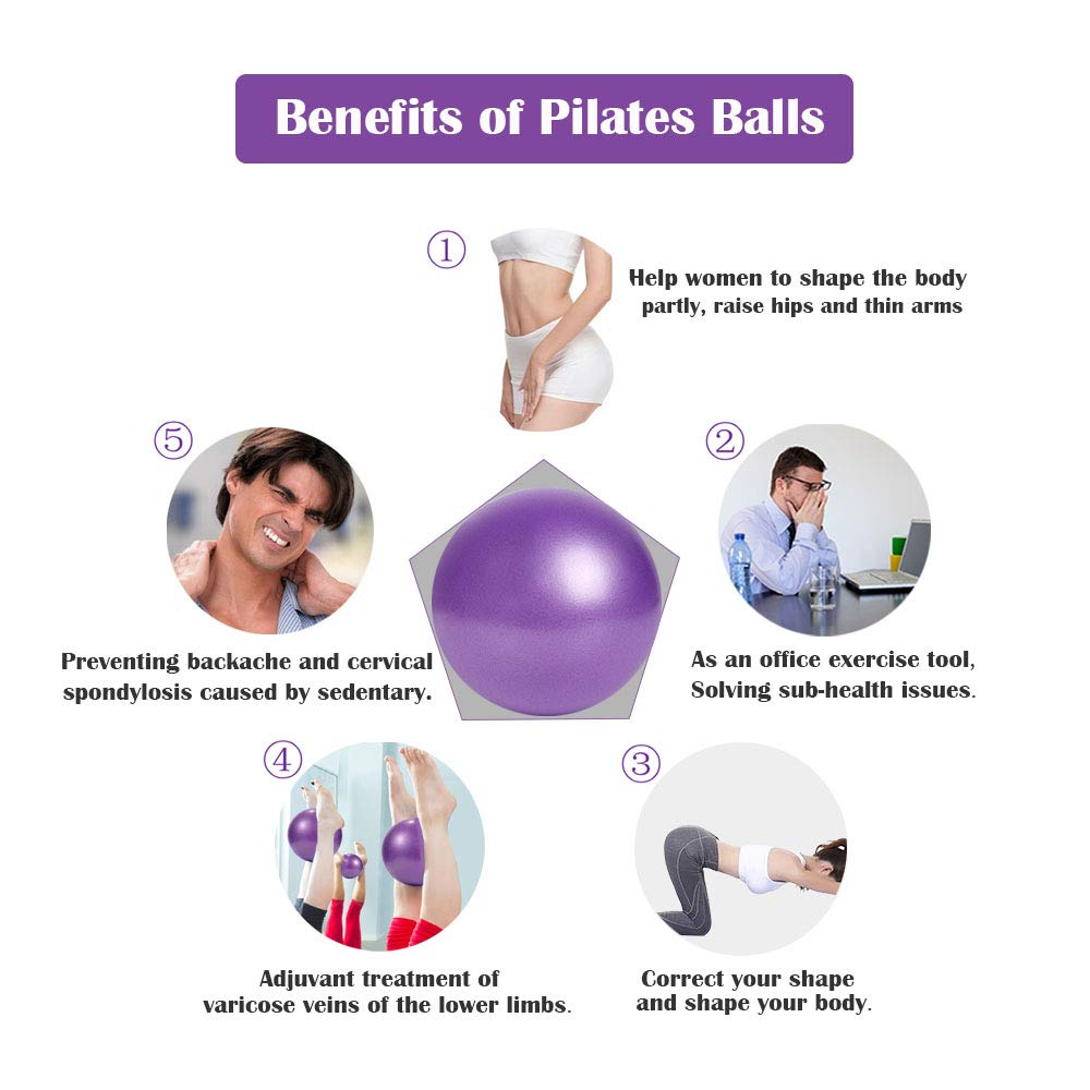 2mm Thickness 25cm Workout Yoga Ball Physical Fitness For Trainer Balance