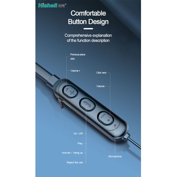 Подковообразные беспроводные наушники Neckband IPX5, жидкостный силикон HiFi беспроводное Earbuds