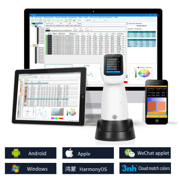 3nh PS2080 Digital Colorimeter 8mm and 4mm Aperture