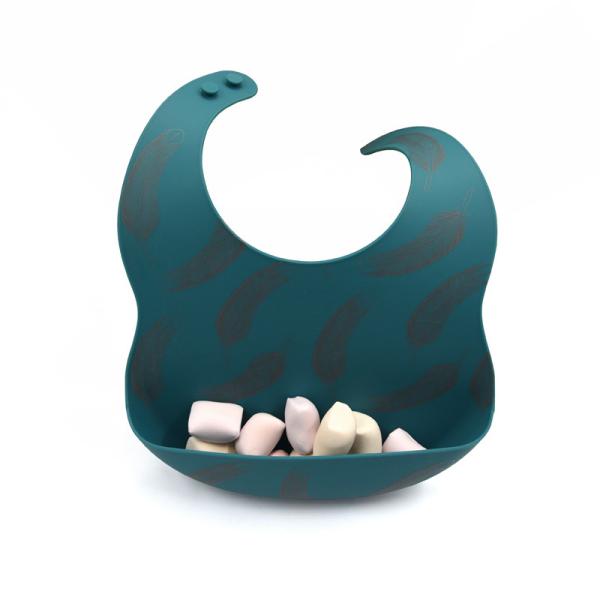 Food Grade Soft Waterproof Easy Clean OEM ODM Baby Silicone Bib