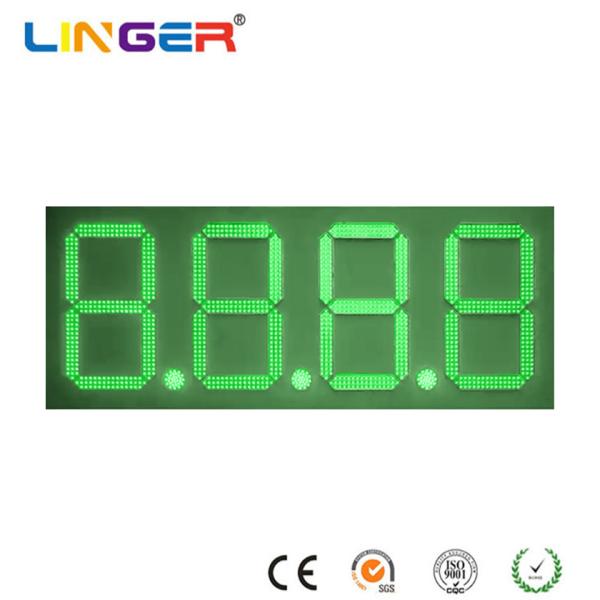 ABS Plastic Case LED Gas Sign Green LED Gas Price Signs IP68