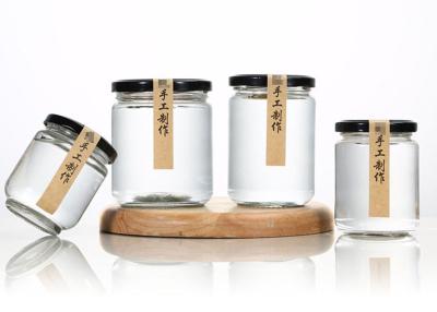 O selo respirável reciclado da tampa de Honey Jam Glass Jars Aluminum da bola personalizou o tamanho
