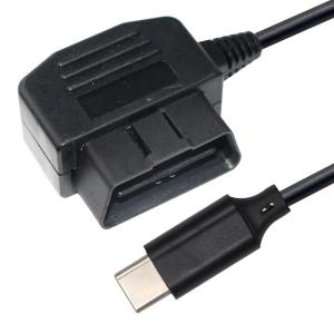 OBD-2 to USB-C Car Charger Cable 5V 12V 24V for Dashcam