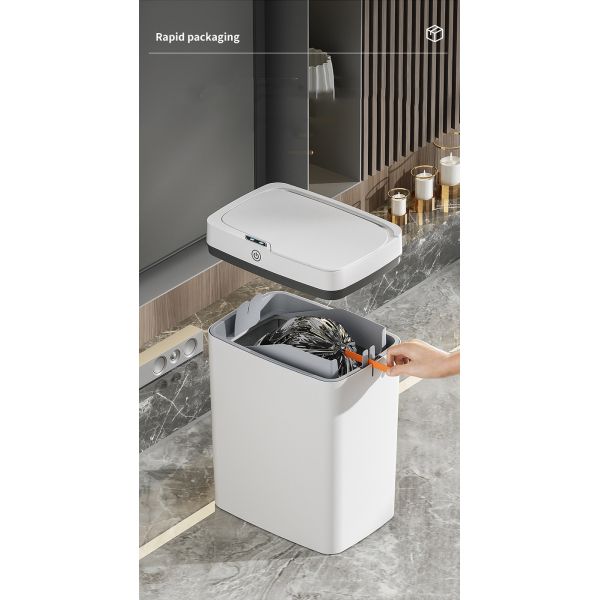 Intelligent Trash Can Smart Sensor Waterproof Dustbin Household Induction Garbage Bin Automatic Packing House Garbage Can