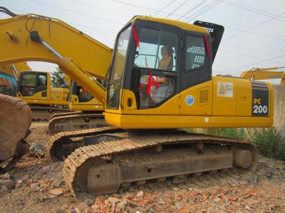 Original usado do peso 21100KG da esteira rolante de Komatsu PC200-7 da máquina escavadora feito em Japão
