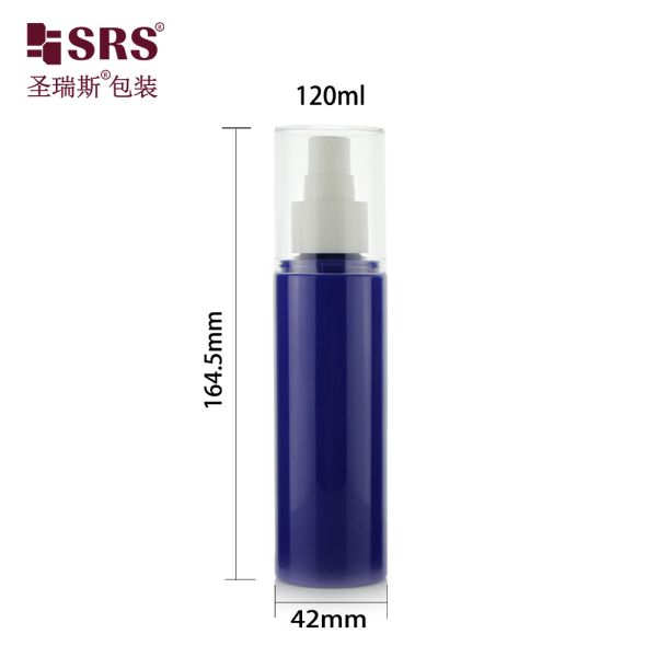 T120D42N24 120ml PET Plastic Spray Pump Bottle For Fragrance Mist No Leakage Customization Color Logo