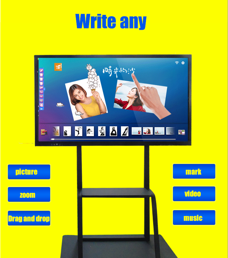 Экран касания умное Whiteboard инфракрасн дюйма 3840*2160 4K конференц-зала 86 Shool электронный взаимодействующий