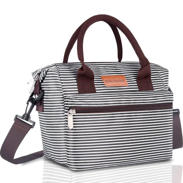 Fashion Insulated Food Cooler Bags For Women Water Resistant 9.7Lx1.2Wx6.2H Inch