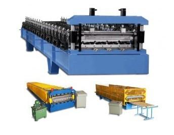 PLC Control Roof / Wall Panel Color Steel Plate Roll Forming Machinery CE Approved