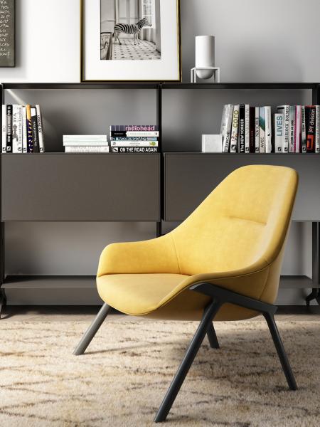 Gran Kobi Collection Fiberglass Dining Chair Low Slung Customized Size