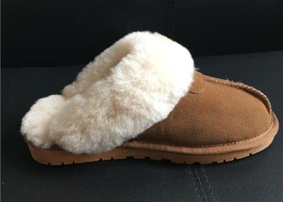 Women's Sheepskin Slippers Shoes Luxurious Sheepskin Closed Toe Slippers