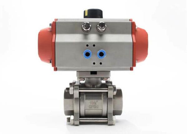 Encapsulated Sanitary Electric Actuated Ball Valve With 3 Piece Field Serviceable