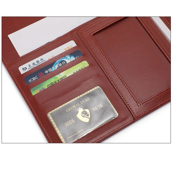 Логотип Multiscene прочного портфолио блокнота PU дела кожаного Recyclable изготовленный на заказ