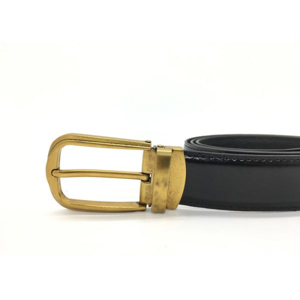 Coffee Color Mens Leather Dress Belt  Removable  1-3/8