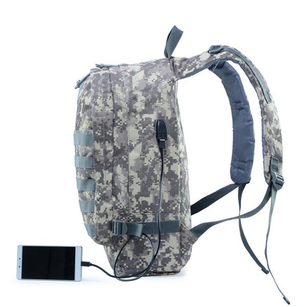 BATTLEGROUND Game Tactical camo 3D backpack with USB for tactical molle backpack