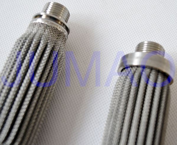 Pleated Water Filtration Cartridges 316L Stainless Steel Material With Custom Size