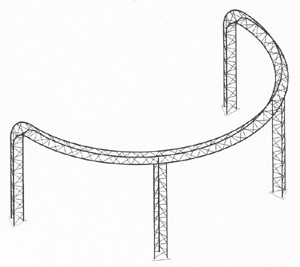 Botte circulaire de triangle de 300 * de 300mm 4M Diamater pour la botte d'échelle, aluminium 6082-T6