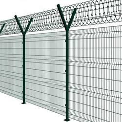 5.5mm Welded Mesh Fencing Powder Coated Concertina Razor Barbed Wire